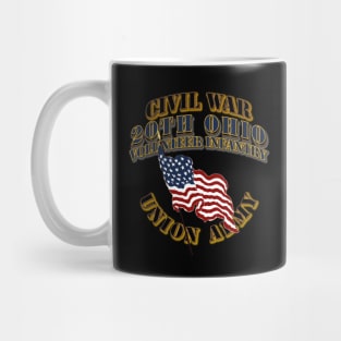 Civil War - 20th Ohio Volunteer Infantry - USA Mug